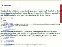 Tablet Screenshot of academicexpeditions.com
